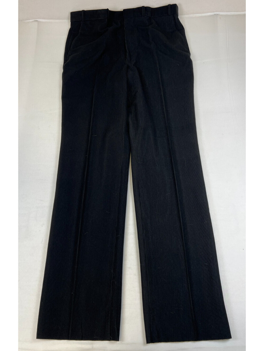 Vintage Grand National Corduroy Pants Mens 38x35 Black 70s NOS NWT